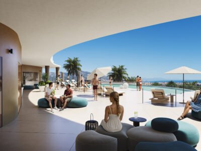 2 Bedroom apartment with panoramic sea and golf views