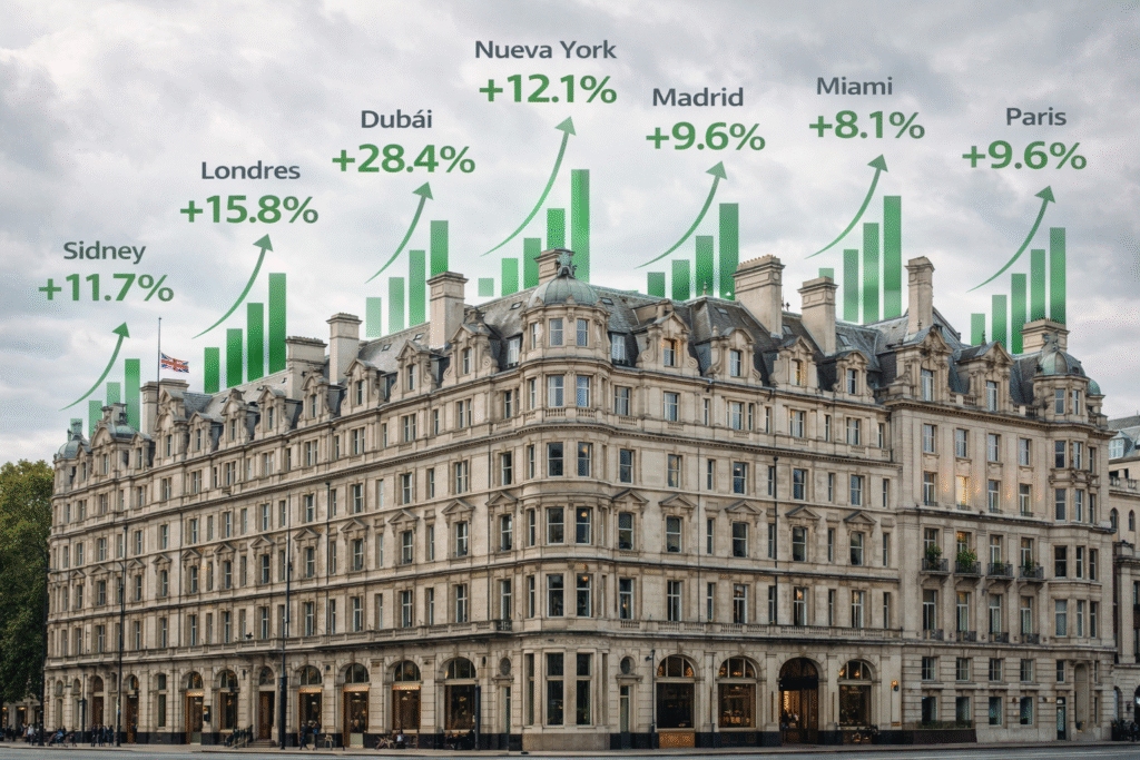 Ranking de las ciudades líderes en inversión inmobiliaria global en 2026 según el Milinmueble Global Real Estate Index, con análisis de los principales mercados.