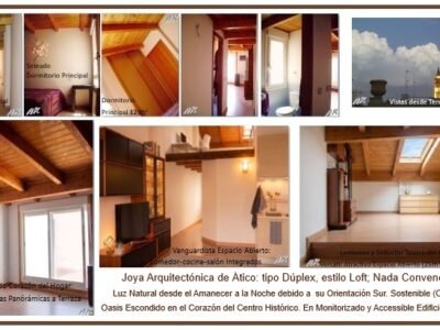 INUSUAL JOYA ARQUITECTÓNICA: ÁTICO TIPO DÚPLEX, LOFT; FABULOSA TERRAZA; ORIENTACIÓN SUR. EDIFICIO DE RECIENTE CONSTRUCCIÓN. UN OASIS EN EL CENTRO HISTÓRICO DE ZARAGOZA